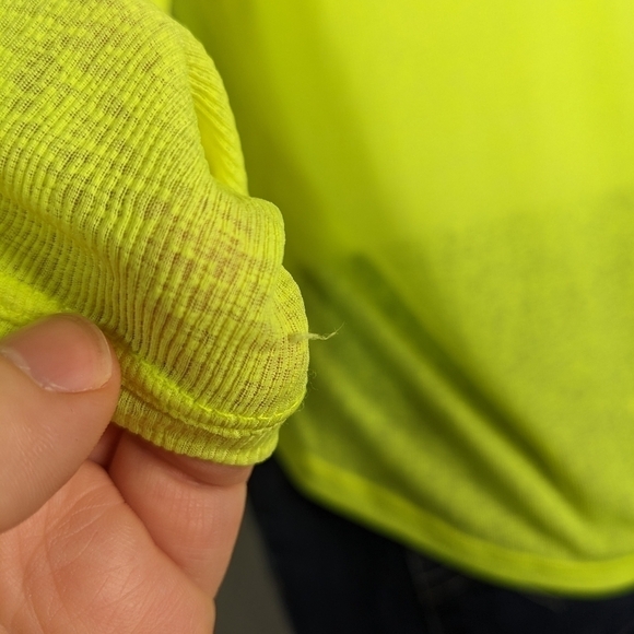 ✨3/$15 IVL neon yellow lightweight long sleeve top 8 - Picture 5 of 9